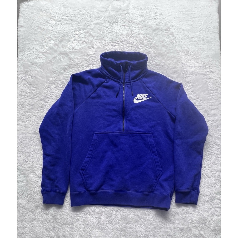 Nike Sportwear Club Essential 1/4 Zip Fleece Women's XS Pullover Gray AH6494-050